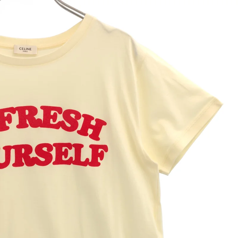 CELINE / セリーヌ | エディ期 REFRESH YOURSELF プリントTシャツ | M | レディース