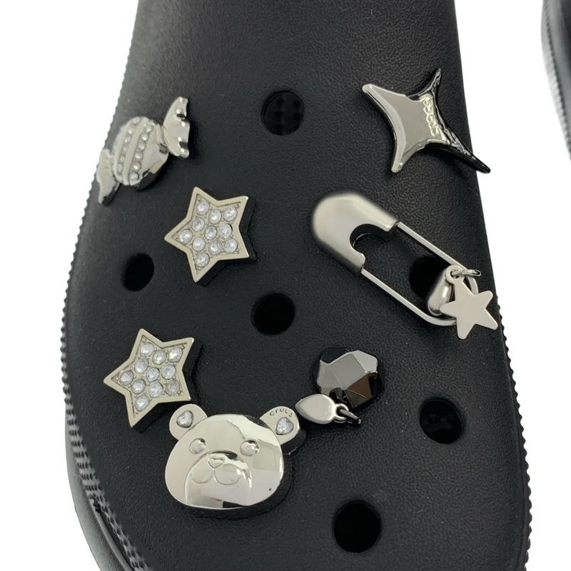 【美品】  crocs / クロックス | 装飾 プラットフォーム サンダル | 9 | ブラック | メンズ crocs / クロックス | 装飾 プラットフォーム サンダル | 9 | メンズ – KLD