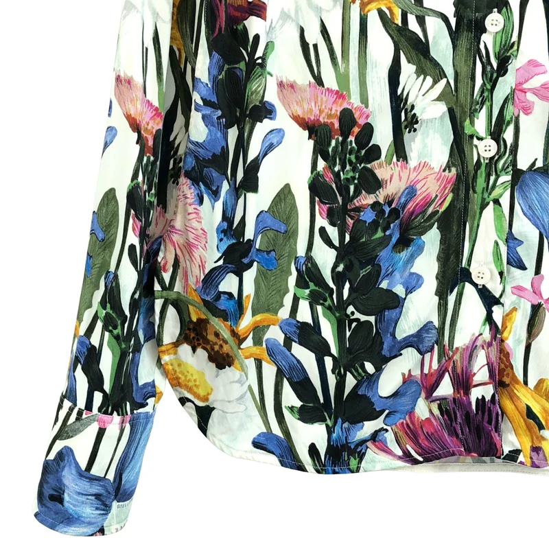 STELLA McCARTNEY / ステラマッカートニー | 2022SS | フローラルプリント ロングスリーブシャツ | 38 | レディース