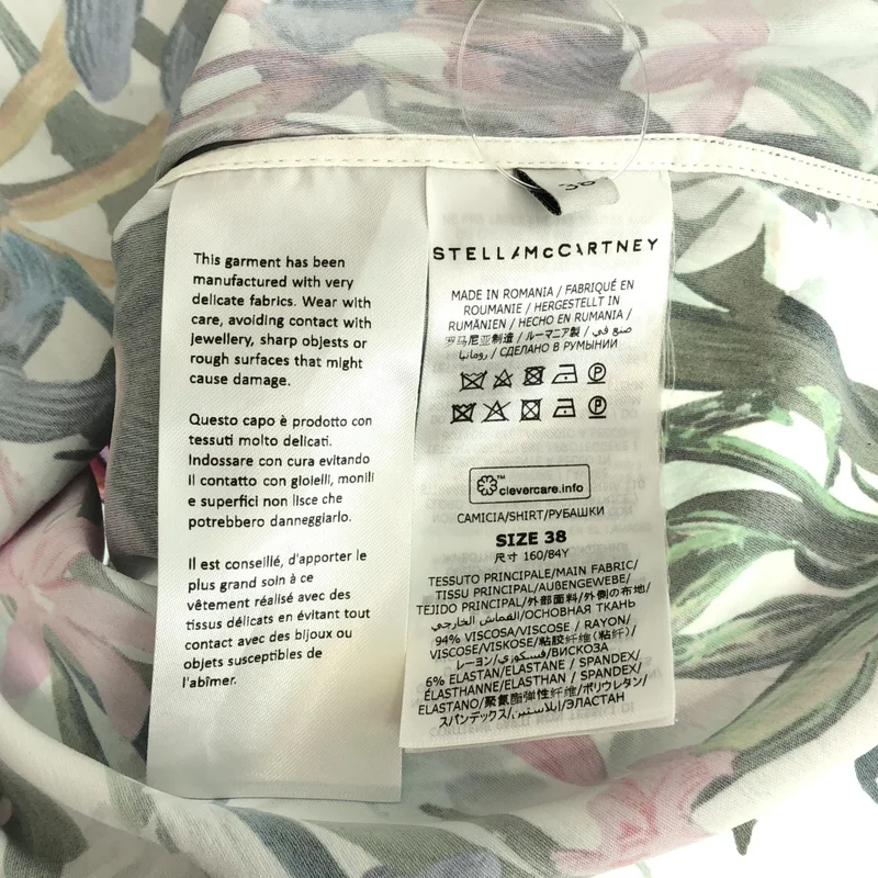 STELLA McCARTNEY / ステラマッカートニー | 2022SS | フローラルプリント ロングスリーブシャツ | 38 | レディース
