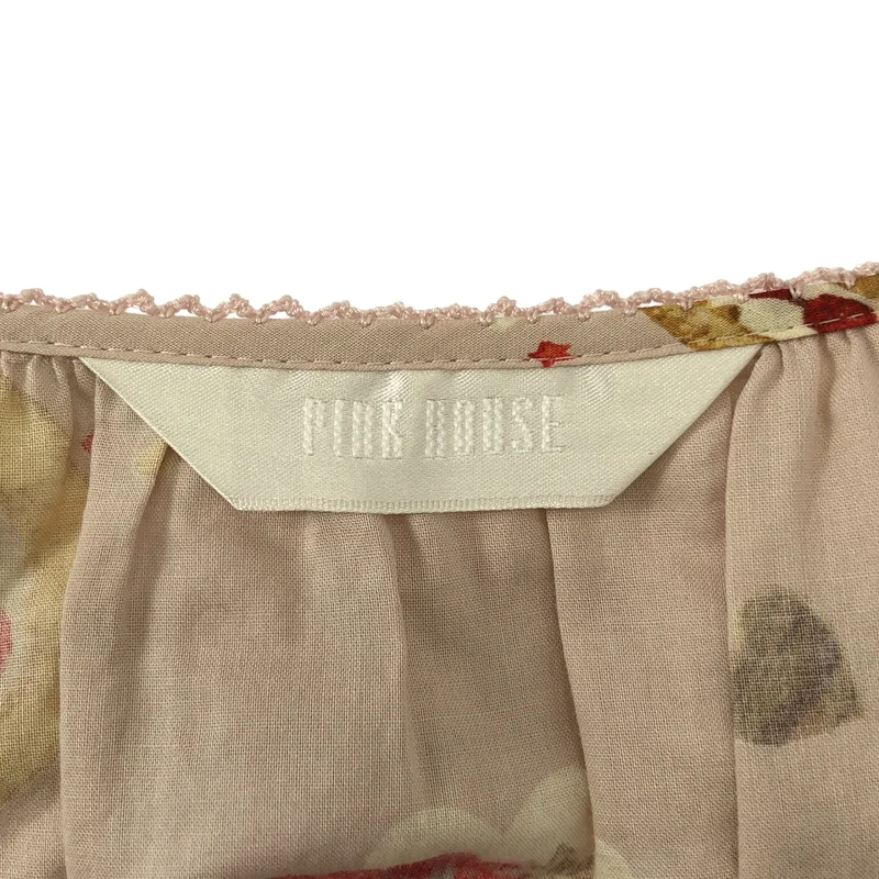 PINK HOUSE / ピンクハウス | コットン スイーツパーティー 総柄 チュニック ブラウス |