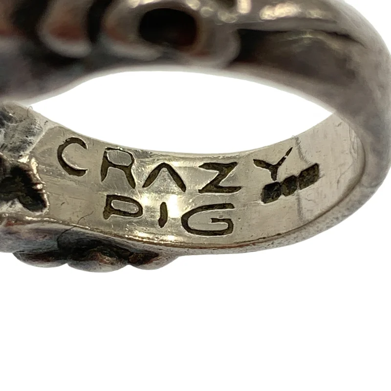 CRAZY PIG / クレイジーピッグ | SV925 Two Skulls Ring スカルリング |