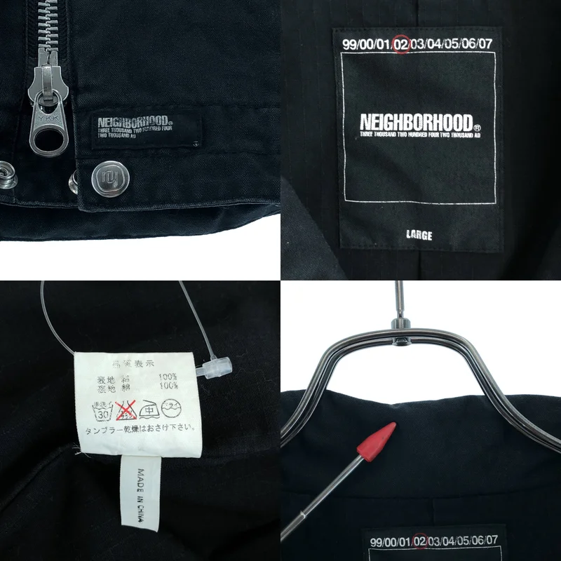 NEIGHBORHOOD / ネイバーフッド | コットン ライダースジャケット | L | メンズ