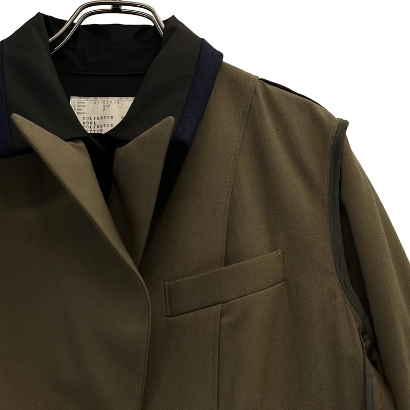 sacai / サカイ | Suiting Docking Onepiece シャツワンピース | 2 | レディース
