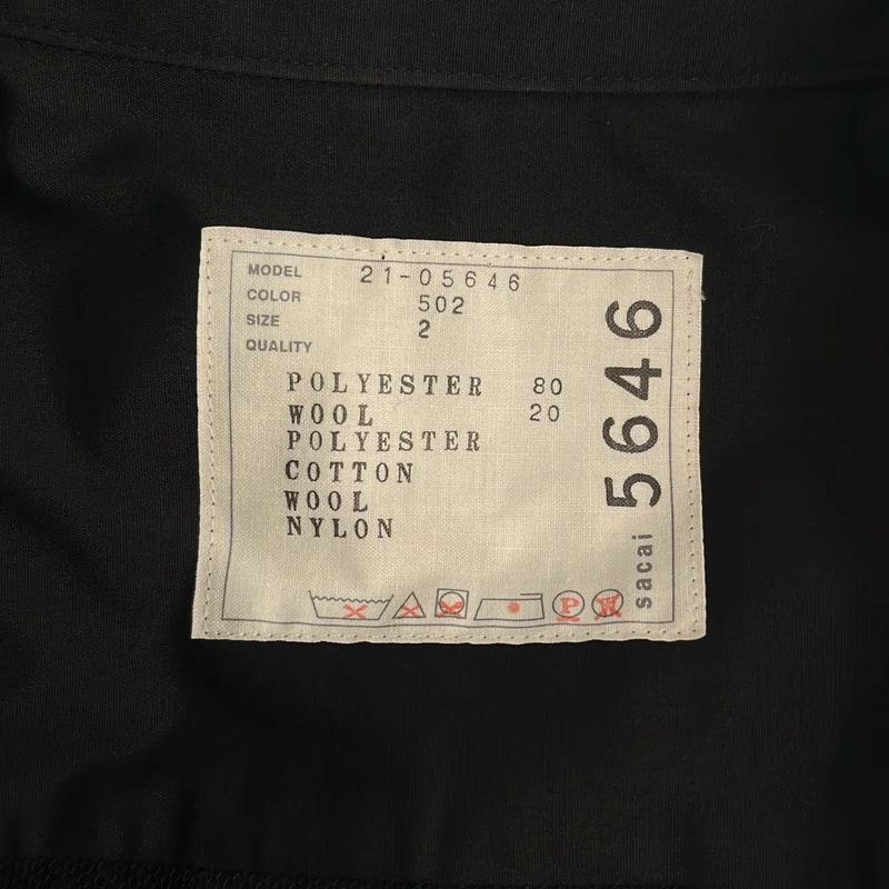 sacai / サカイ | Suiting Docking Onepiece シャツワンピース | 2 | レディース