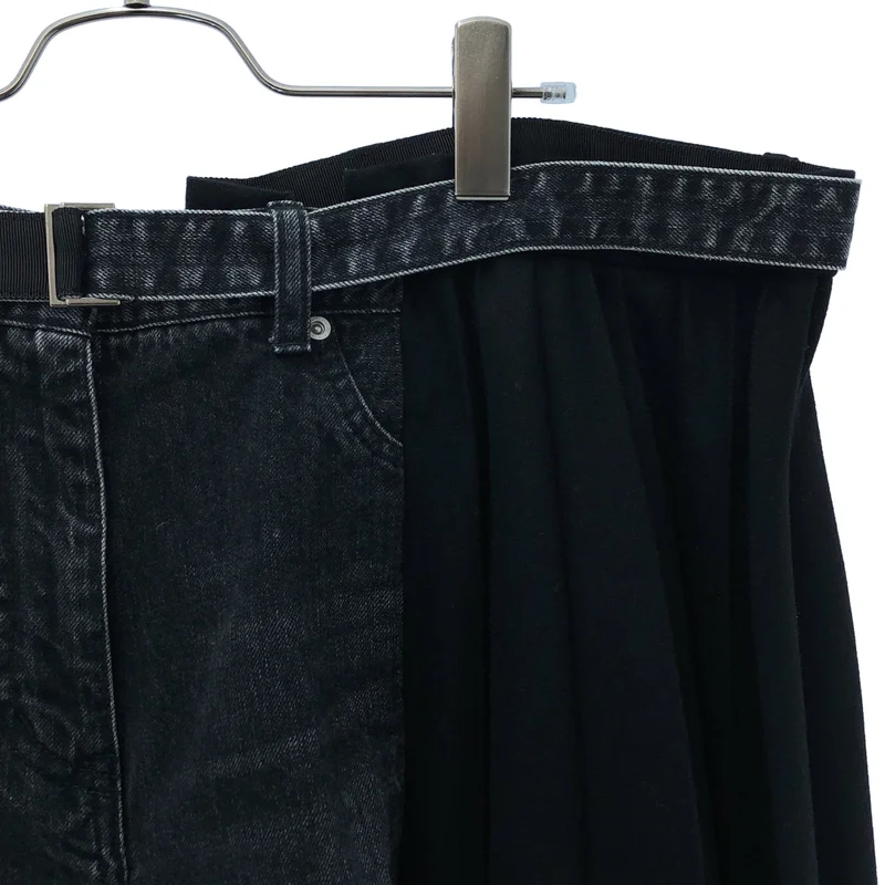 sacai / サカイ | プリーツ デニム パンツ 20-05151 | 2 | レディース