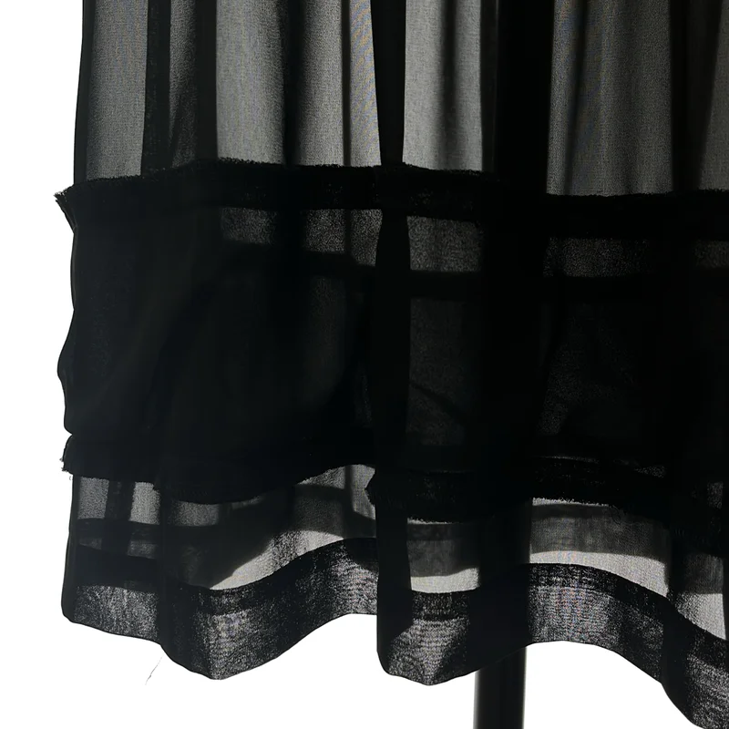 COMME des GARCONS / コムデギャルソン | インサイドアウト バックジップ ギャザー ドレス ワンピース | S | レディース