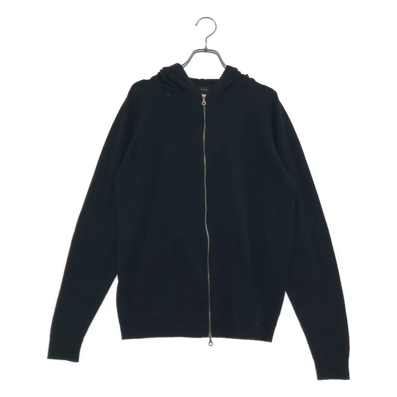 JOHN SMEDLEY / ジョンスメドレー | ウール ニット ジップパーカー | M | メンズ