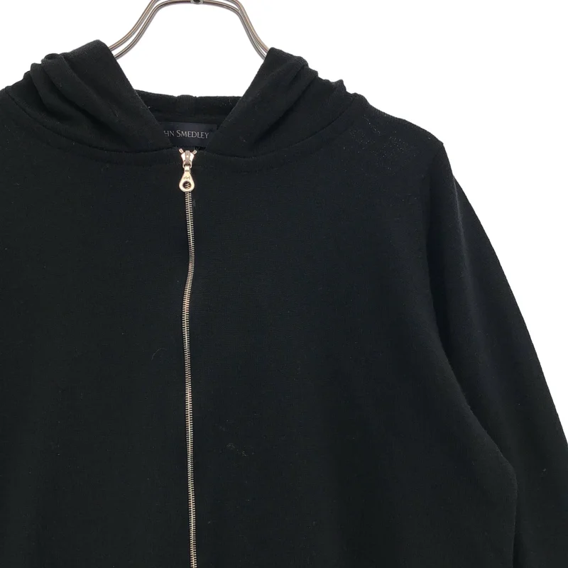 JOHN SMEDLEY / ジョンスメドレー | ウール ニット ジップパーカー | M | メンズ