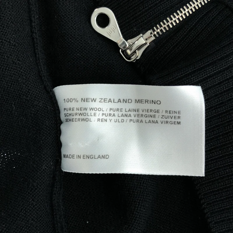 JOHN SMEDLEY / ジョンスメドレー | ウール ニット ジップパーカー | M | メンズ