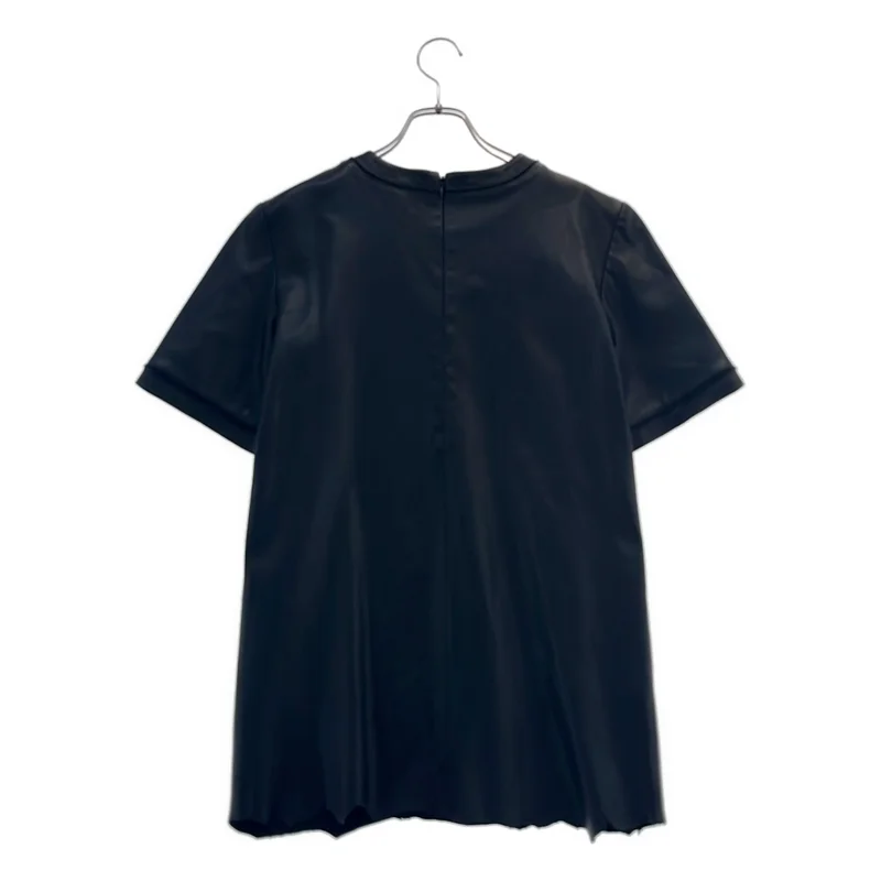 ALEXANDER WANG / アレキサンダーワン | ラムレザー ポケットTシャツ | 0 | レディース