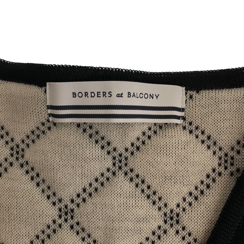 BORDERS at BALCONY / ボーダーズアットバルコニー | KNIT QUILT / ウール ニットキルティングジャケット | 38 | レディース