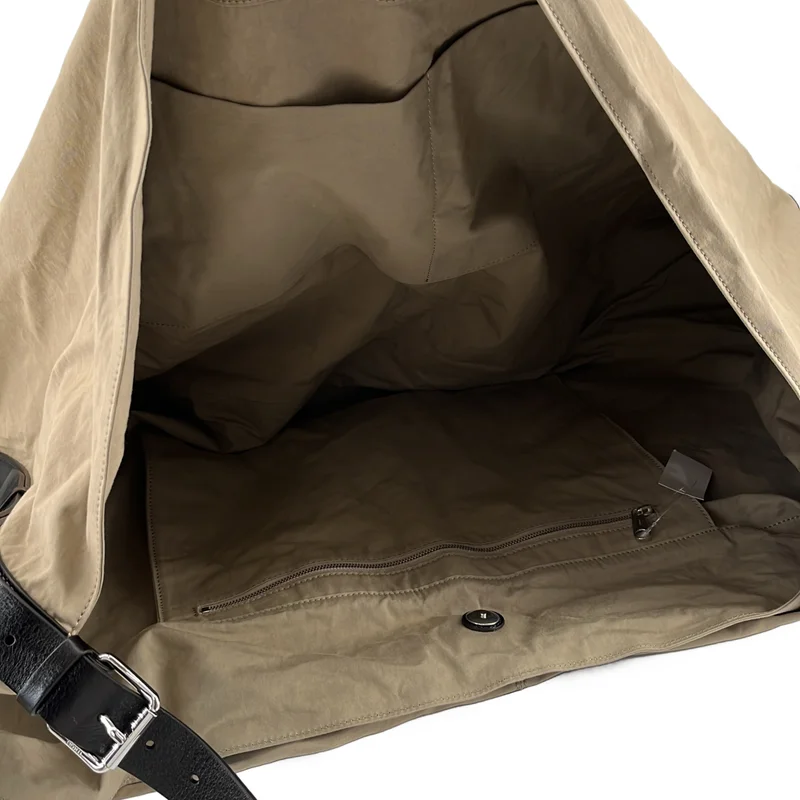 LEMAIRE / ルメール | WASHED COTTON BACHETTE FLAG HOBO BAG ショルダーバッグ | OS | レディース