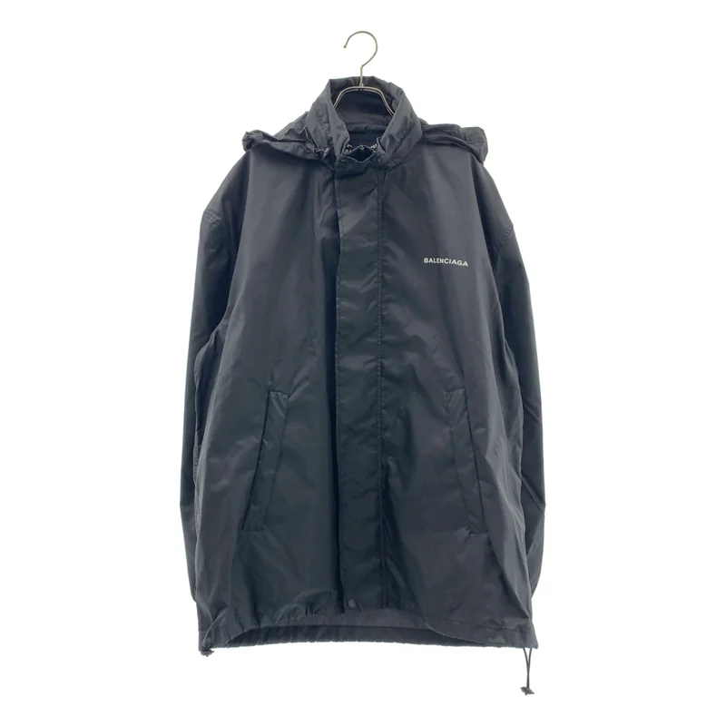 BALENCIAGA / バレンシアガ | BOXY WIND BREAKER / ロゴ ボクシーウィンドブレーカー ジャケット | M | メンズ