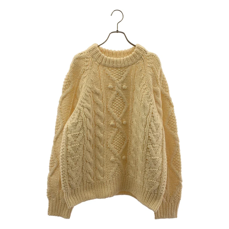 Shinzone / シンゾーン | 2025AW | ARAN CABLE KNIT PULLOVER / ウール アランケーブルニット プルオーバー | FO | レディース