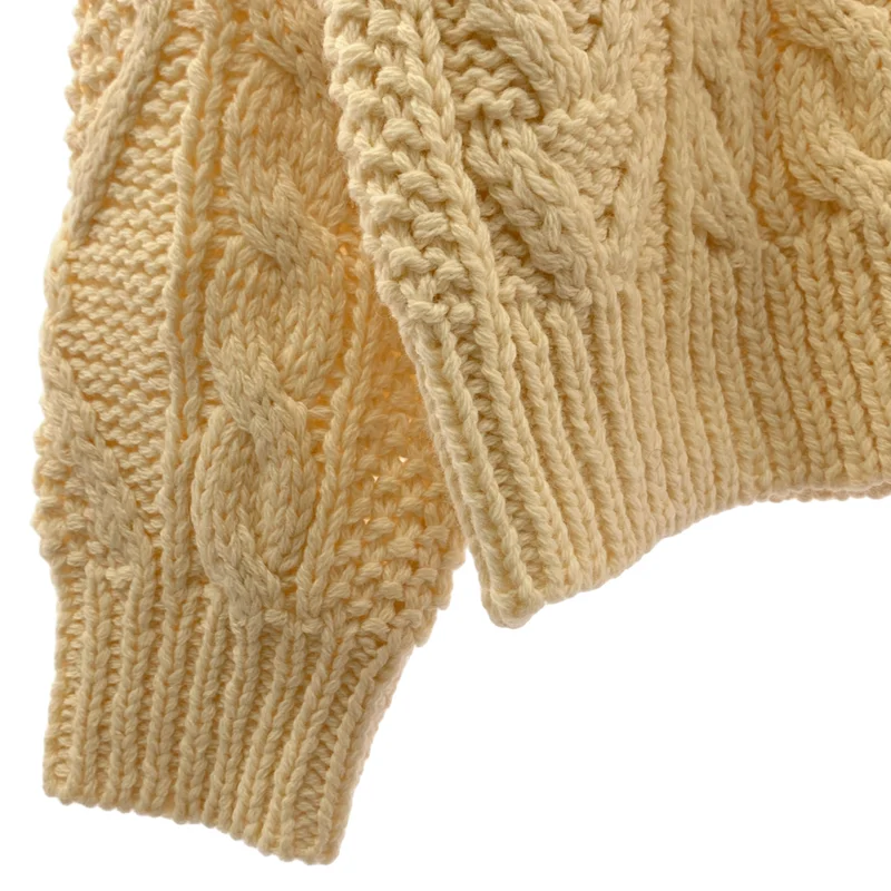 Shinzone / シンゾーン | 2025AW | ARAN CABLE KNIT PULLOVER / ウール アランケーブルニット プルオーバー | FO | レディース