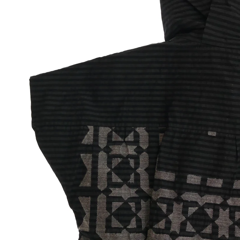 HaaT ISSEY MIYAKE / ハートイッセイミヤケ | シルク混 ボーダー エンブロイダリー 変形 ワンピース | 2 | レディース