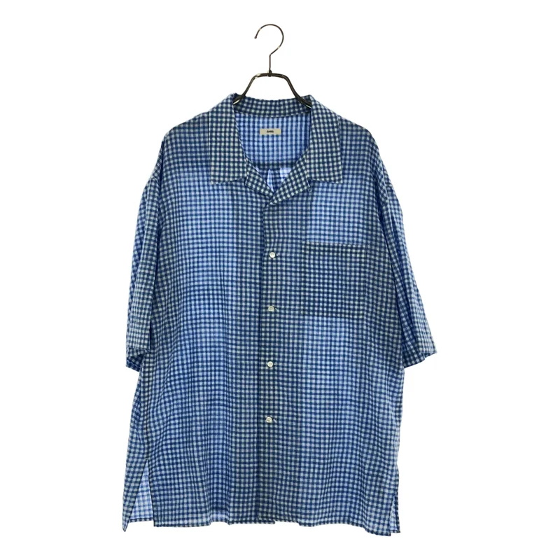 awasa / アワサ | 2026SS | open collar s/s check shirt / オープンカラーチェック 半袖シャツ | 2 | メンズ