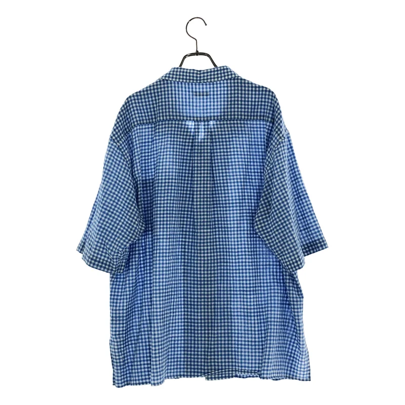 awasa / アワサ | 2026SS | open collar s/s check shirt / オープンカラーチェック 半袖シャツ | 2 | メンズ