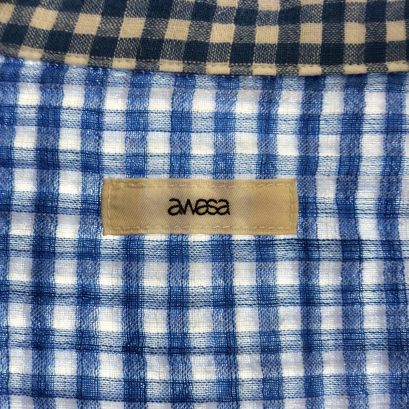 awasa / アワサ | 2026SS | open collar s/s check shirt / オープンカラーチェック 半袖シャツ | 2 | メンズ