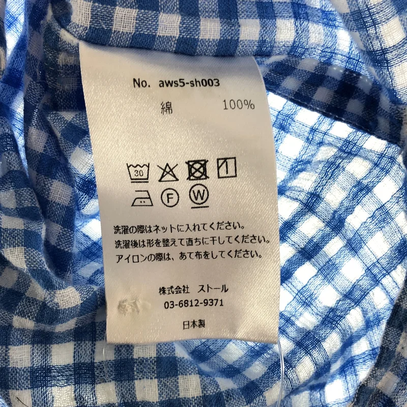 awasa / アワサ | 2026SS | open collar s/s check shirt / オープンカラーチェック 半袖シャツ | 2 | メンズ