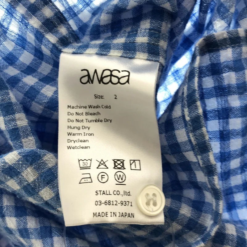 awasa / アワサ | 2026SS | open collar s/s check shirt / オープンカラーチェック 半袖シャツ | 2 | メンズ