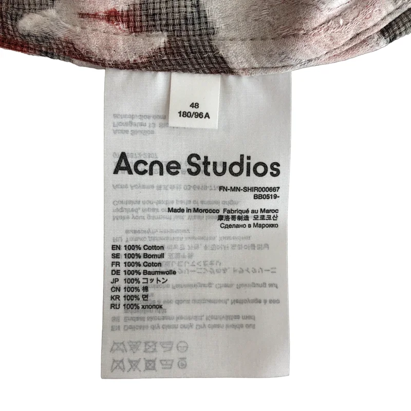 Acne Studios / アクネストゥディオズ | Printed Button Up Shirt シャツ | 48 | メンズ