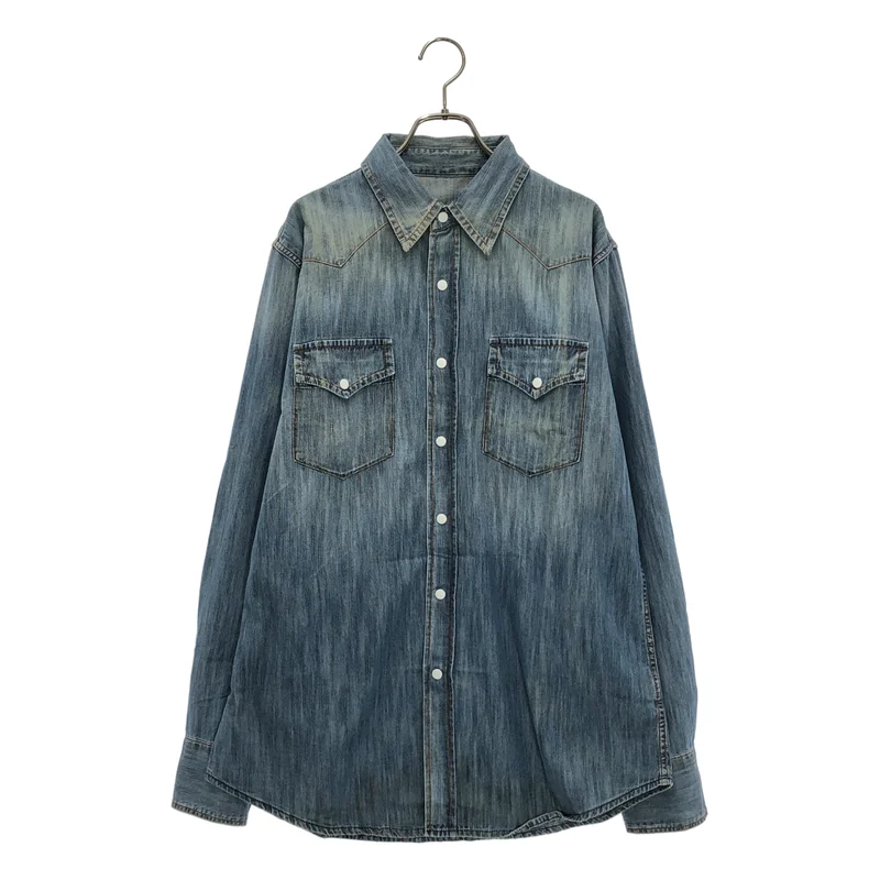 Maison Martin Margiela / メゾンマルタンマルジェラ | 2011AW | エルボーパッチ デニムウエスタンシャツ | 52 | メンズ