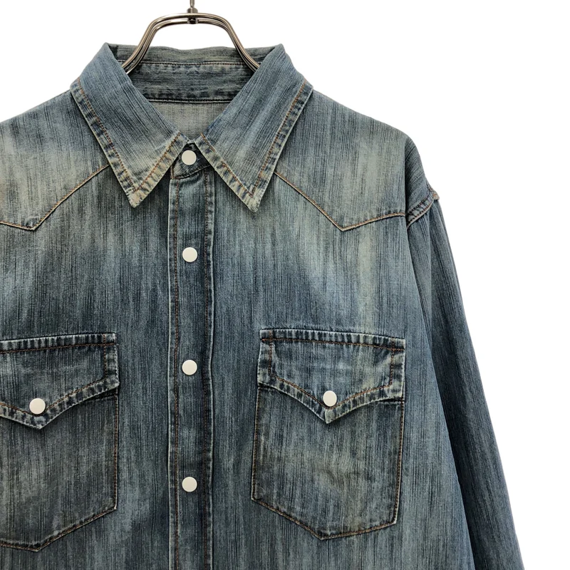 Maison Martin Margiela / メゾンマルタンマルジェラ | 2011AW | エルボーパッチ デニムウエスタンシャツ | 52 | メンズ