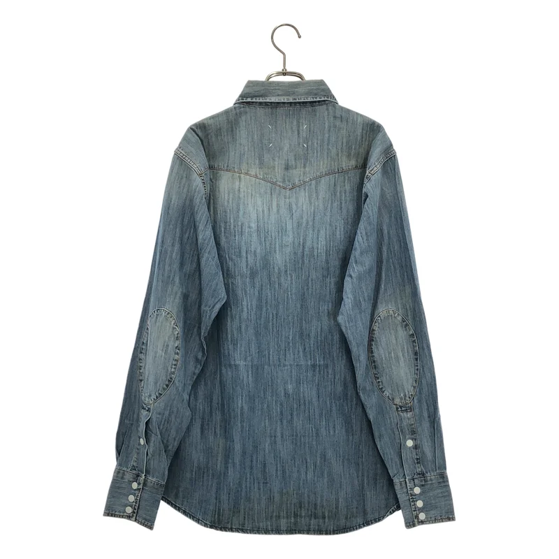 Maison Martin Margiela / メゾンマルタンマルジェラ | 2011AW | エルボーパッチ デニムウエスタンシャツ | 52 | メンズ