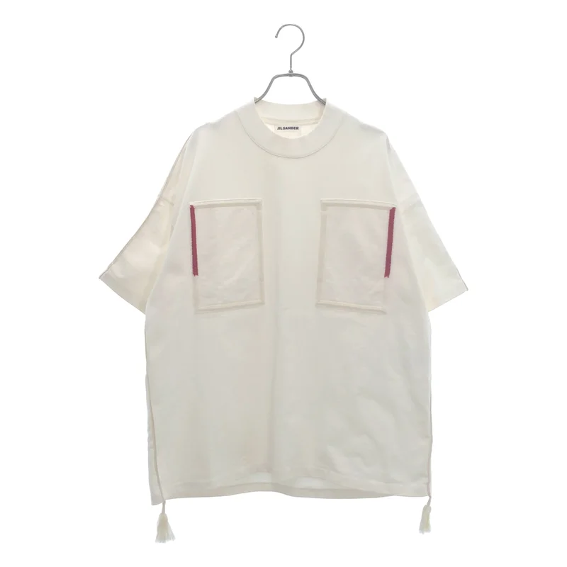 JIL SANDER / ジルサンダー | 2020SS | ダブルポケット エンブロイダリーステッチ オーバーサイズTシャツ | S | メンズ