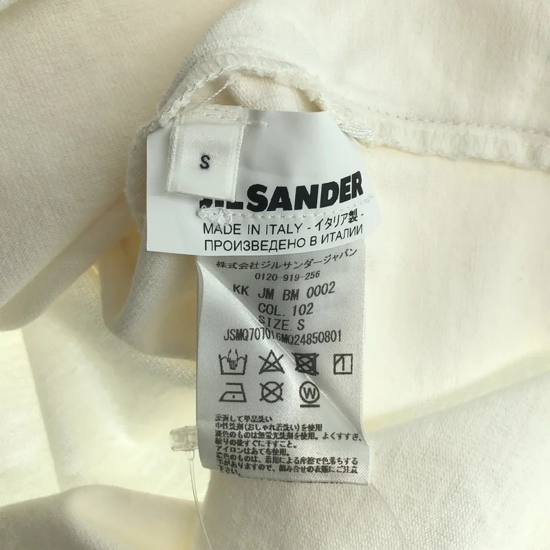 JIL SANDER / ジルサンダー | 2020SS | ダブルポケット エンブロイダリーステッチ オーバーサイズTシャツ | S | メンズ