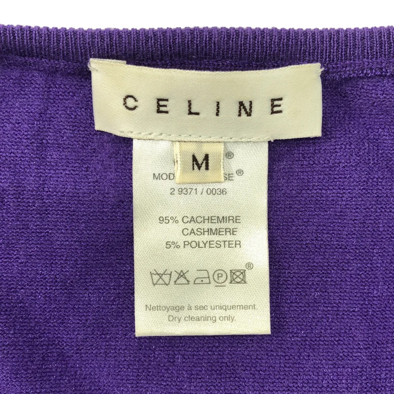 CELINE / セリーヌ | カシミヤ ハイゲージ ニットベスト | M | レディース