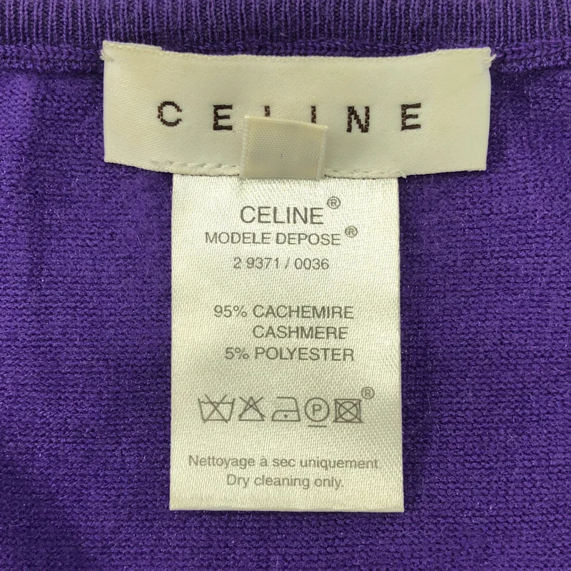 CELINE / セリーヌ | カシミヤ ハイゲージ ニットベスト | M | レディース