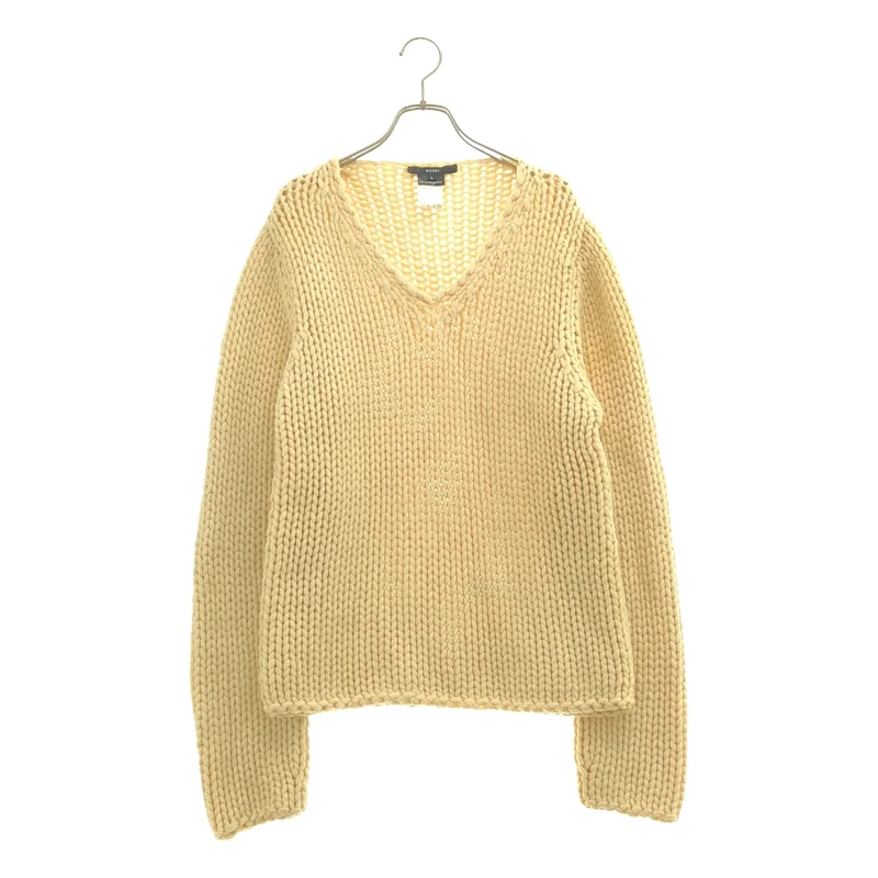 GUCCI / グッチ | カシミヤ Vネック ケーブルニット | L | メンズ