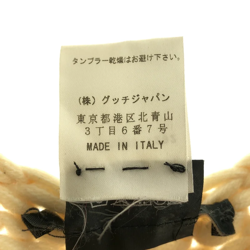 GUCCI / グッチ | カシミヤ Vネック ケーブルニット | L | メンズ