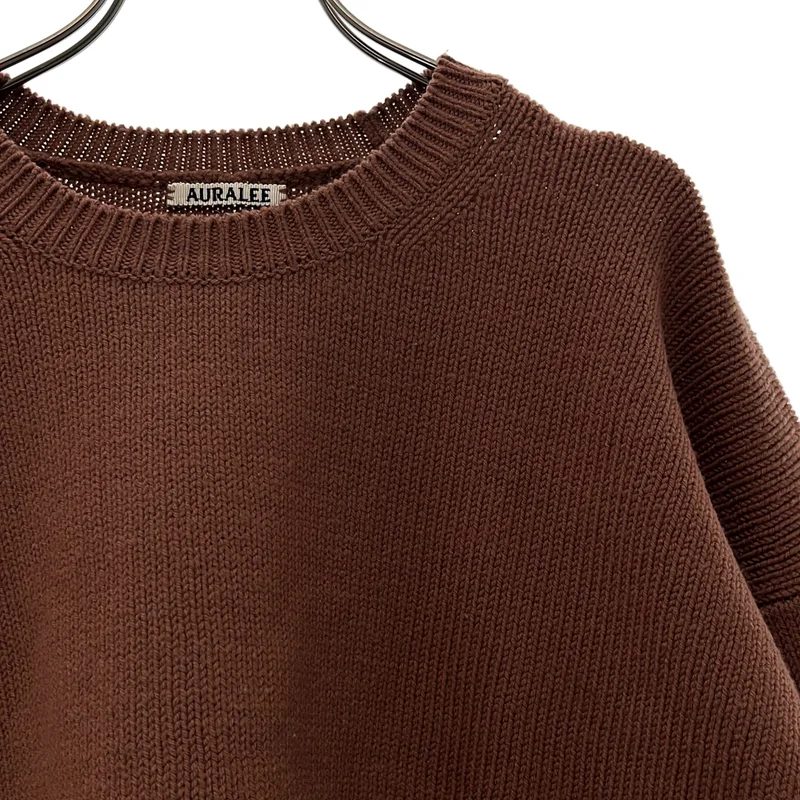 AURALEE / オーラリー | HARD TWIST MERINO KNIT SHORT PULL OVER メリノウール ショート丈ニット | 1 | レディース