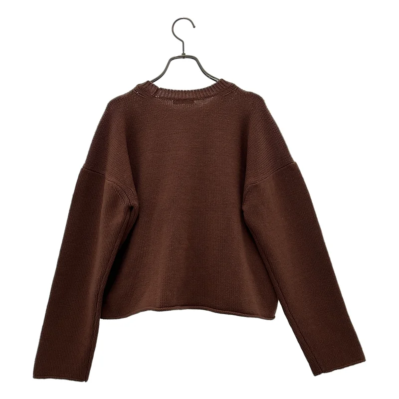 AURALEE / オーラリー | HARD TWIST MERINO KNIT SHORT PULL OVER メリノウール ショート丈ニット | 1 | レディース