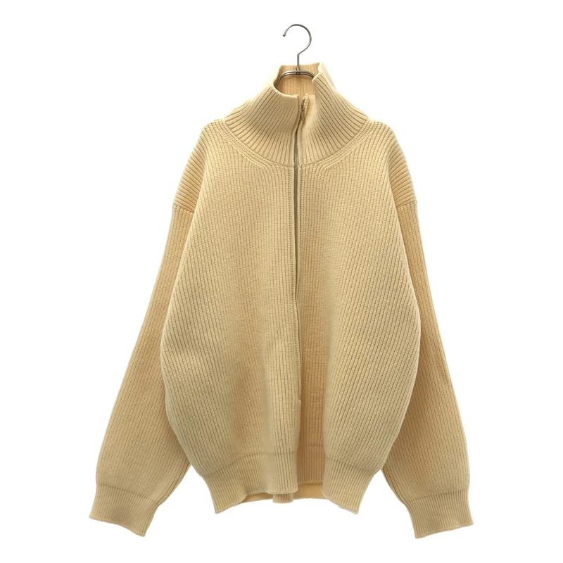 YOKE / ヨーク | 2023AW | 3/4 FRONT ZIP HIGHNECK RIB SWEATER / ウール フロントジップ ハイネック リブニット | 3 | メンズ