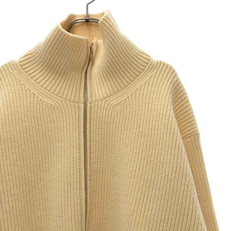 YOKE / ヨーク | 2023AW | 3/4 FRONT ZIP HIGHNECK RIB SWEATER / ウール フロントジップ ハイネック リブニット | 3 | メンズ
