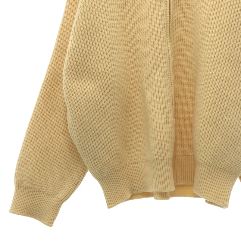 YOKE / ヨーク | 2023AW | 3/4 FRONT ZIP HIGHNECK RIB SWEATER / ウール フロントジップ ハイネック リブニット | 3 | メンズ