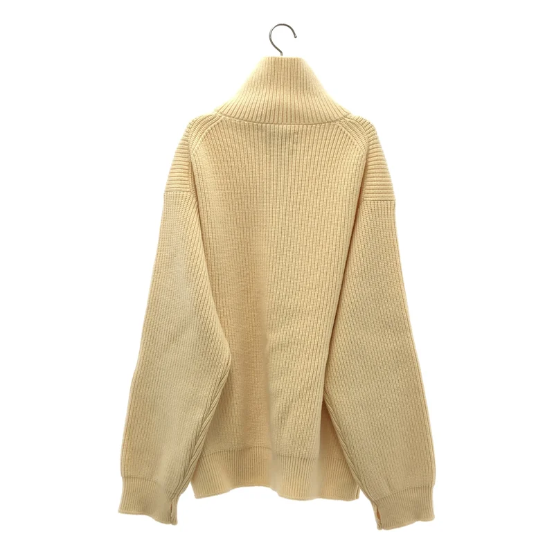 YOKE / ヨーク | 2023AW | 3/4 FRONT ZIP HIGHNECK RIB SWEATER / ウール フロントジップ ハイネック リブニット | 3 | メンズ