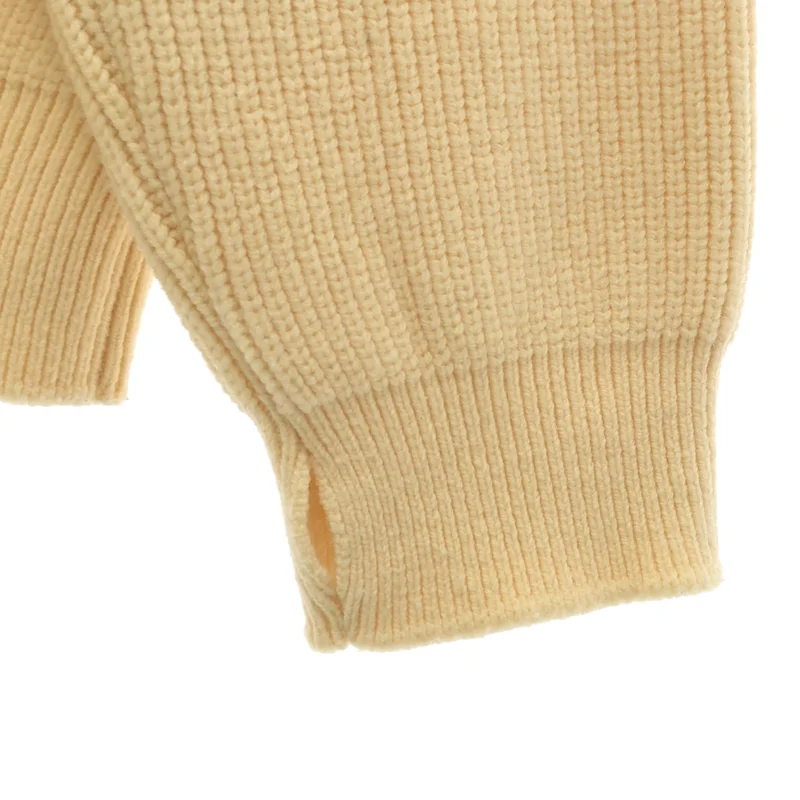 YOKE / ヨーク | 2023AW | 3/4 FRONT ZIP HIGHNECK RIB SWEATER / ウール フロントジップ ハイネック リブニット | 3 | メンズ