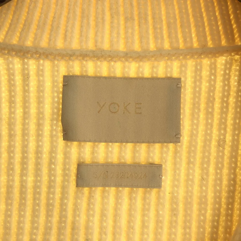 YOKE / ヨーク | 2023AW | 3/4 FRONT ZIP HIGHNECK RIB SWEATER / ウール フロントジップ ハイネック リブニット | 3 | メンズ