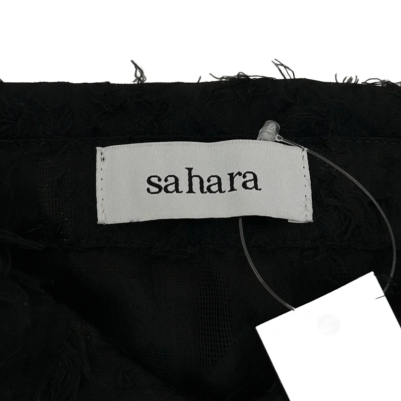 sahara / サハラ | サイドスリット ジャガード シアーブラウス |