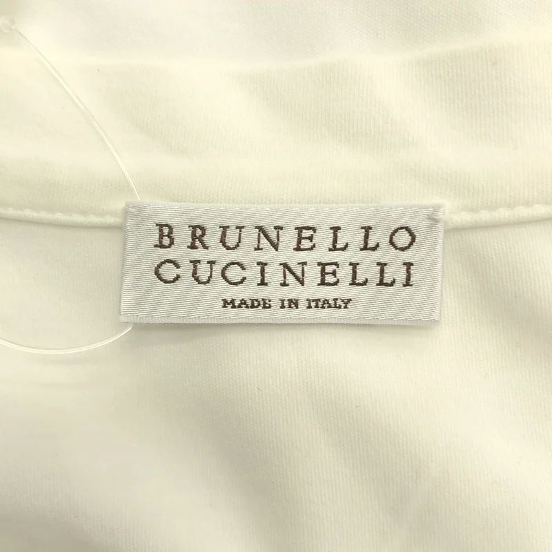 BRUNELLO CUCINELLI / ブルネロクチネリ | ラインストーン装飾 Vネック Tシャツ | XS | レディース