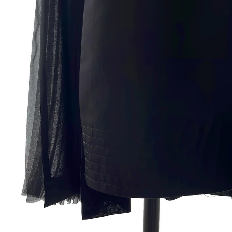 sacai / サカイ | 2021SS | アシンメトリー 再構築 プリーツ ドレス ワンピース | 1 | レディース