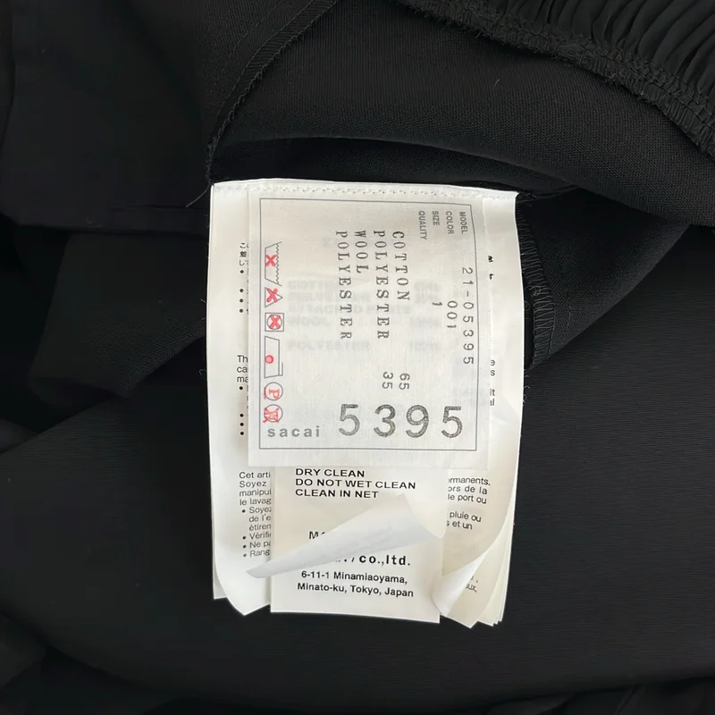 sacai / サカイ | 2021SS | アシンメトリー 再構築 プリーツ ドレス ワンピース | 1 | レディース