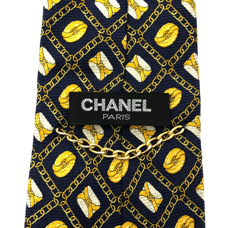 CHANEL / シャネル | シルク 総柄 ココマーク スーツ ネクタイ |