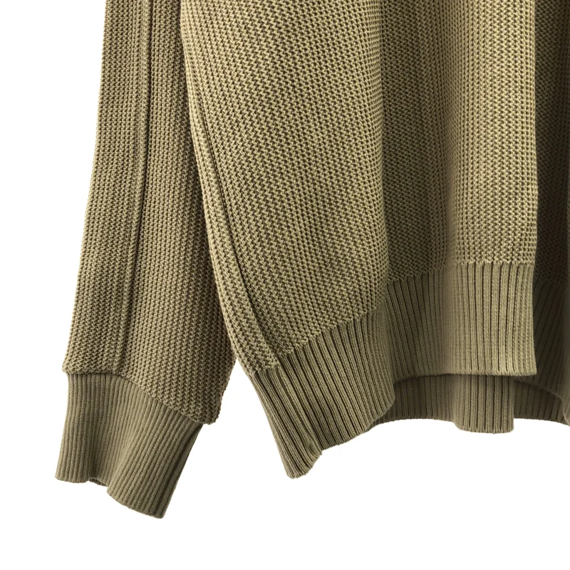 YANTOR / ヤントル | 10G Cotton Coarsely Knit クルーネックニット | F | メンズ